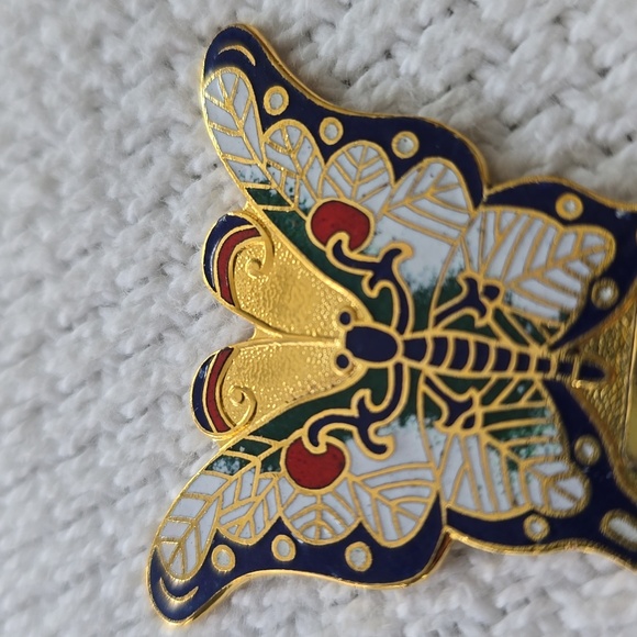 Cloisonnee Butterfly Bookmarks Set of Two (2) - Picture 4 of 8